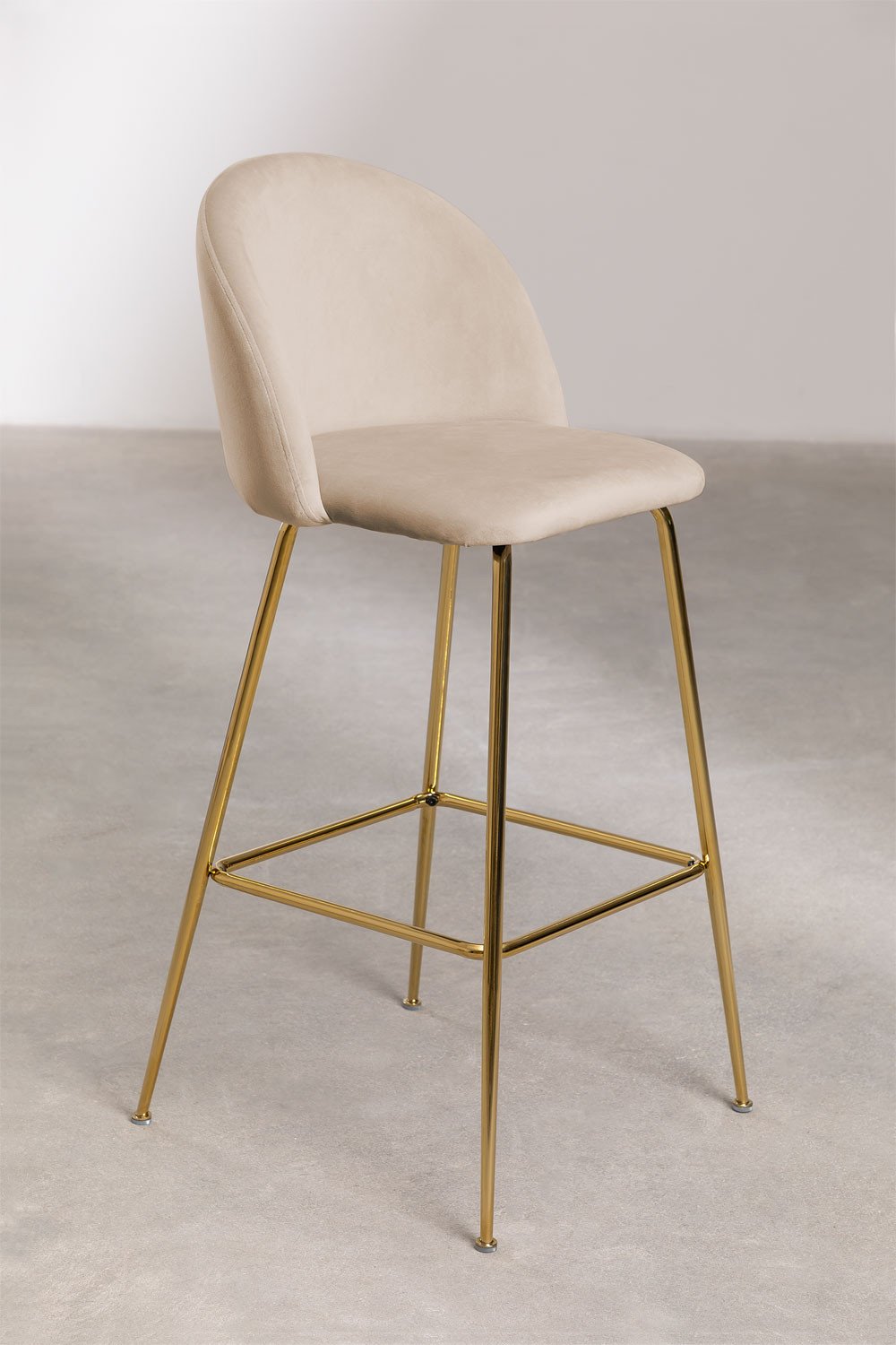 Aksamitny wysoki stolek Kana Design, obrazek w galerii 1