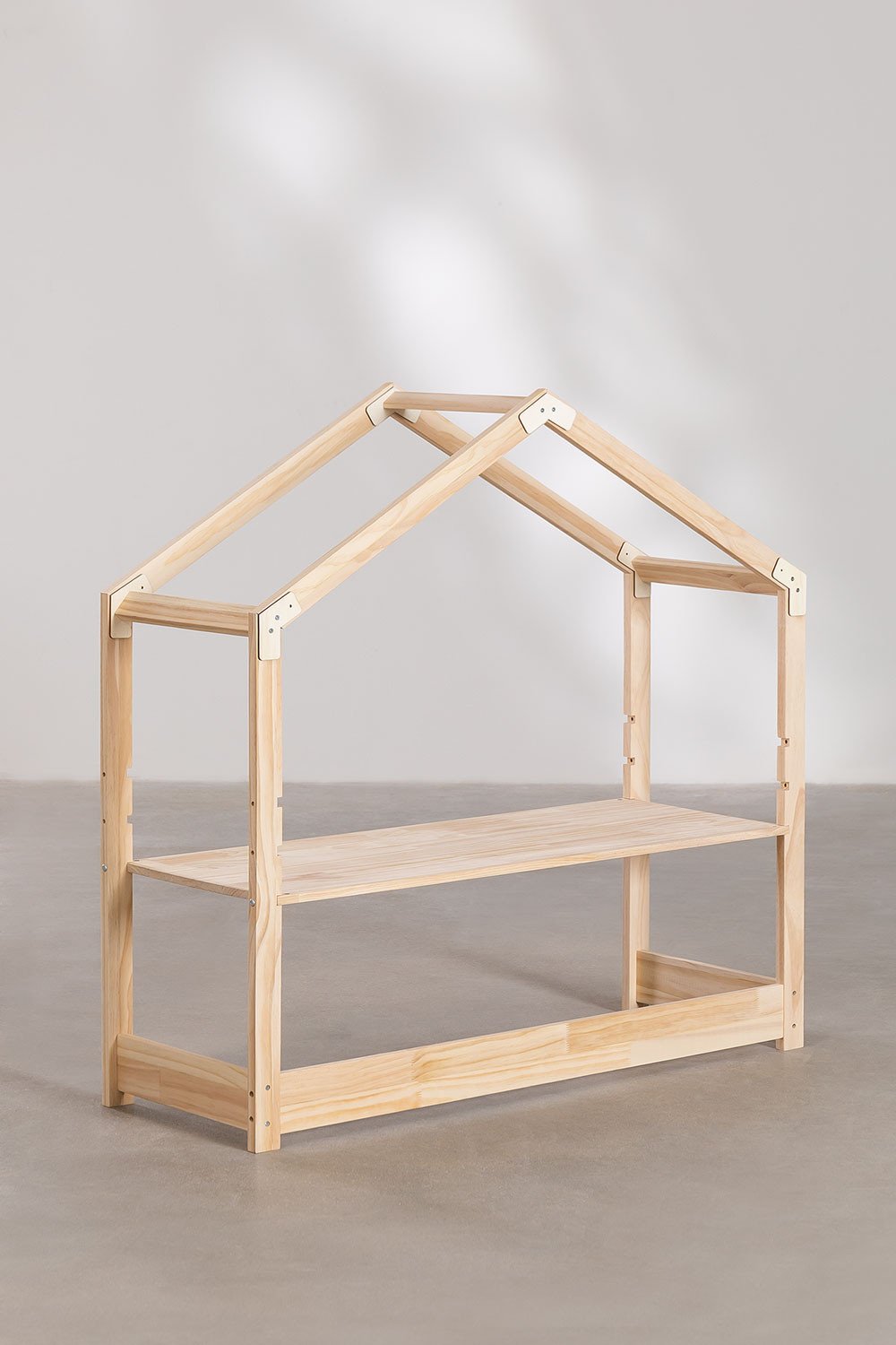 Regulowane biurko z drewna sosnowego Estudi Kids, obrazek w galerii 5