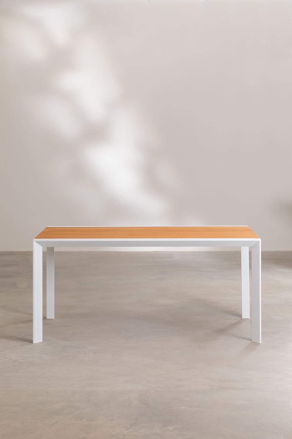 Zestaw stołu prostokątnego 160x90 cm Classic i 6 sztaplowanych krzeseł ogrodowych z aluminium Archer, obrazek w galerii 5