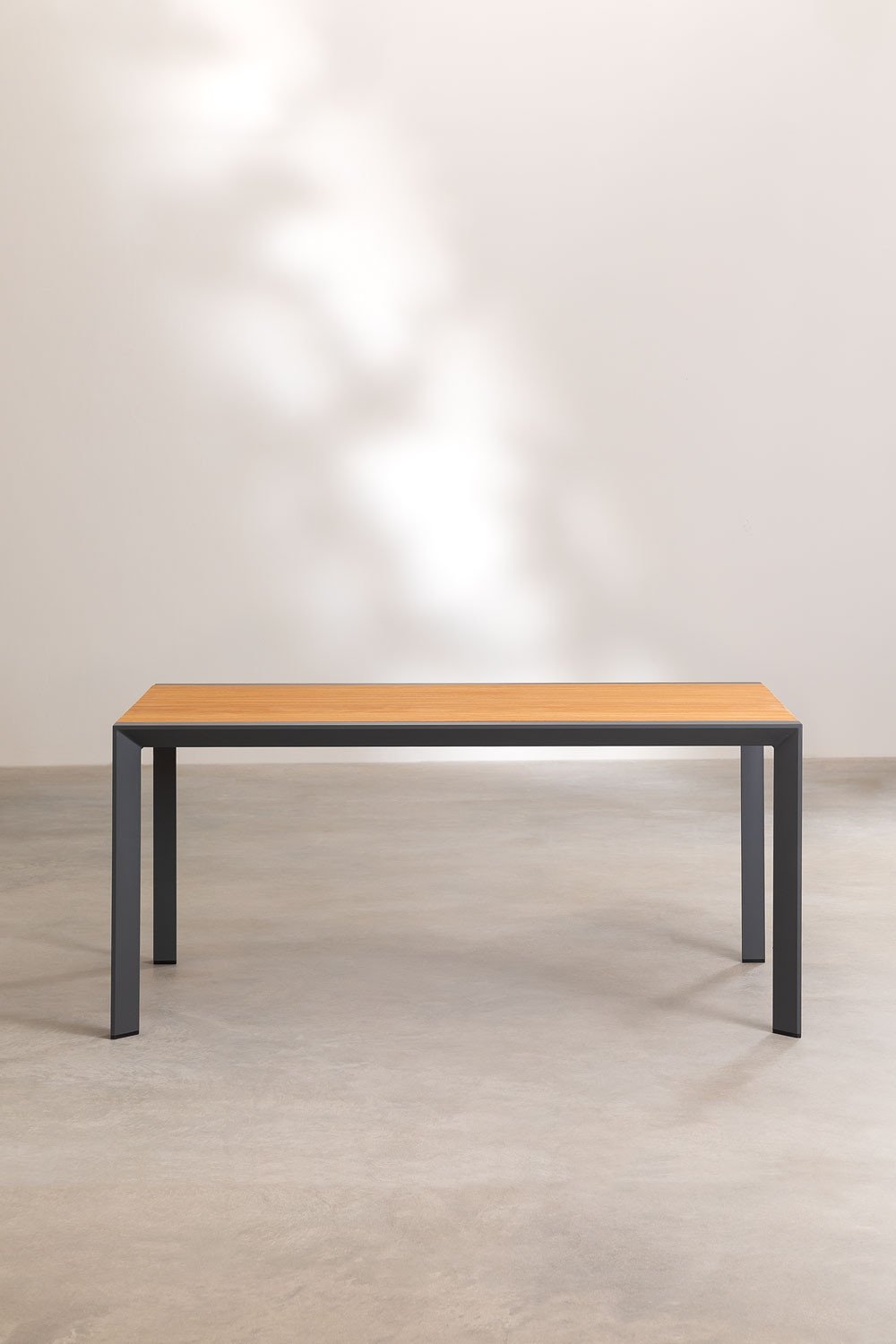 Zestaw stołu prostokątnego 160x90 cm Classic i 6 sztaplowanych krzeseł ogrodowych z aluminium Archer, obrazek w galerii 5