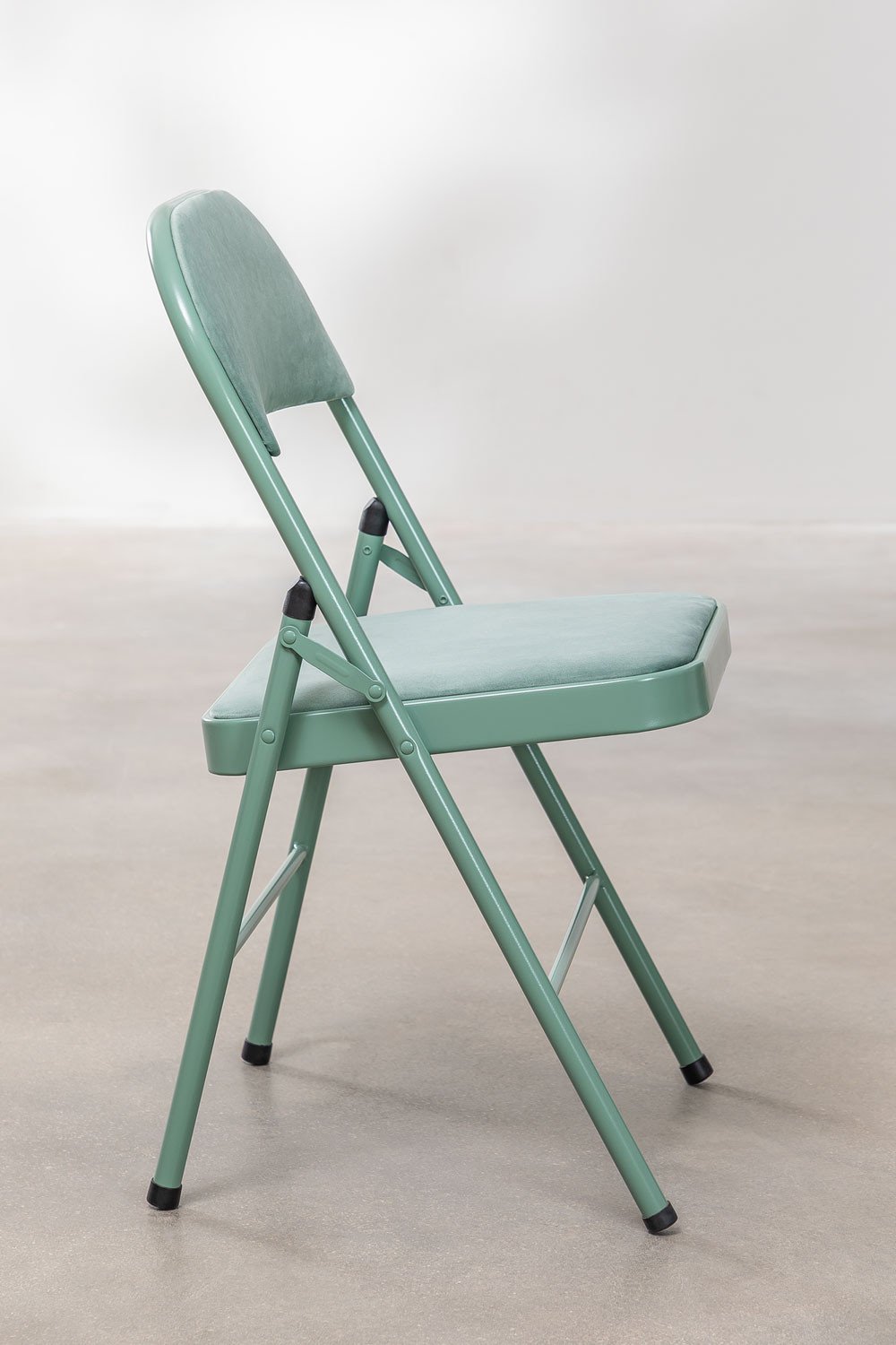 Zestaw 2 krzesel skladanych z Aksamitu Keiren , obrazek w galerii 3