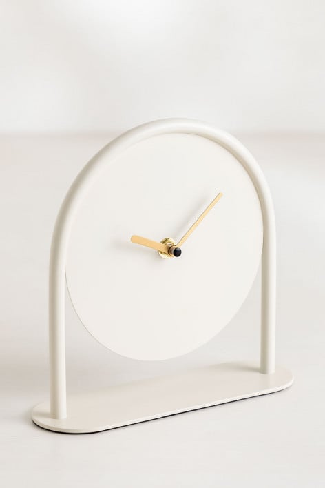 Metalowy zegar stolowy Anuket