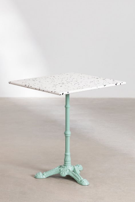 Kwadratowy stolik barowy z lastryko (60x60 cm) Volutto