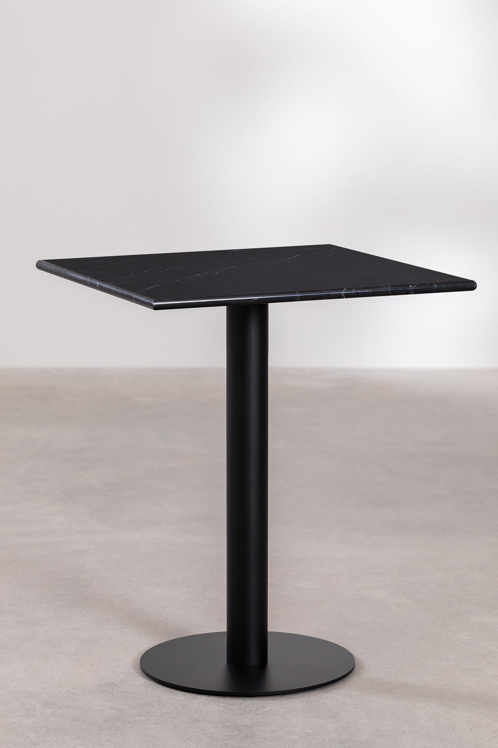 Kwadratowy stół barowy z marmuru Rocher, obrazek w galerii 1