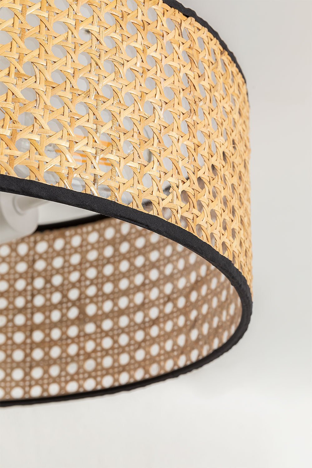 Rattanowa lampa sufitowa Luxio, obrazek w galerii 3