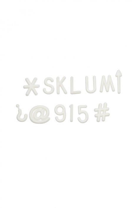 Litery do Tablicy Abbe - Biała