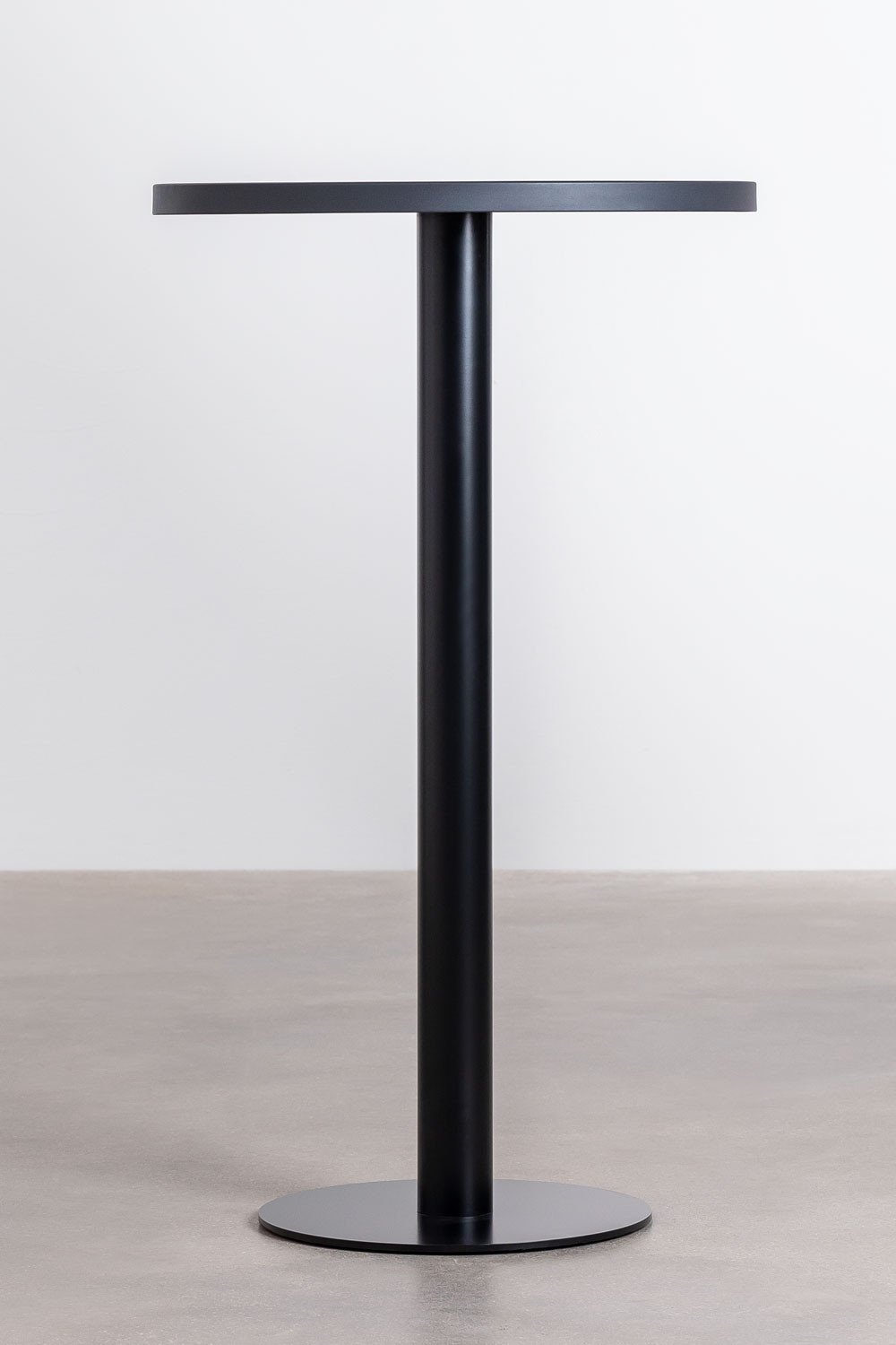 Okrągły wysoki stół barowy z kamionki (Ø60 cm) Caramel, obrazek w galerii 3