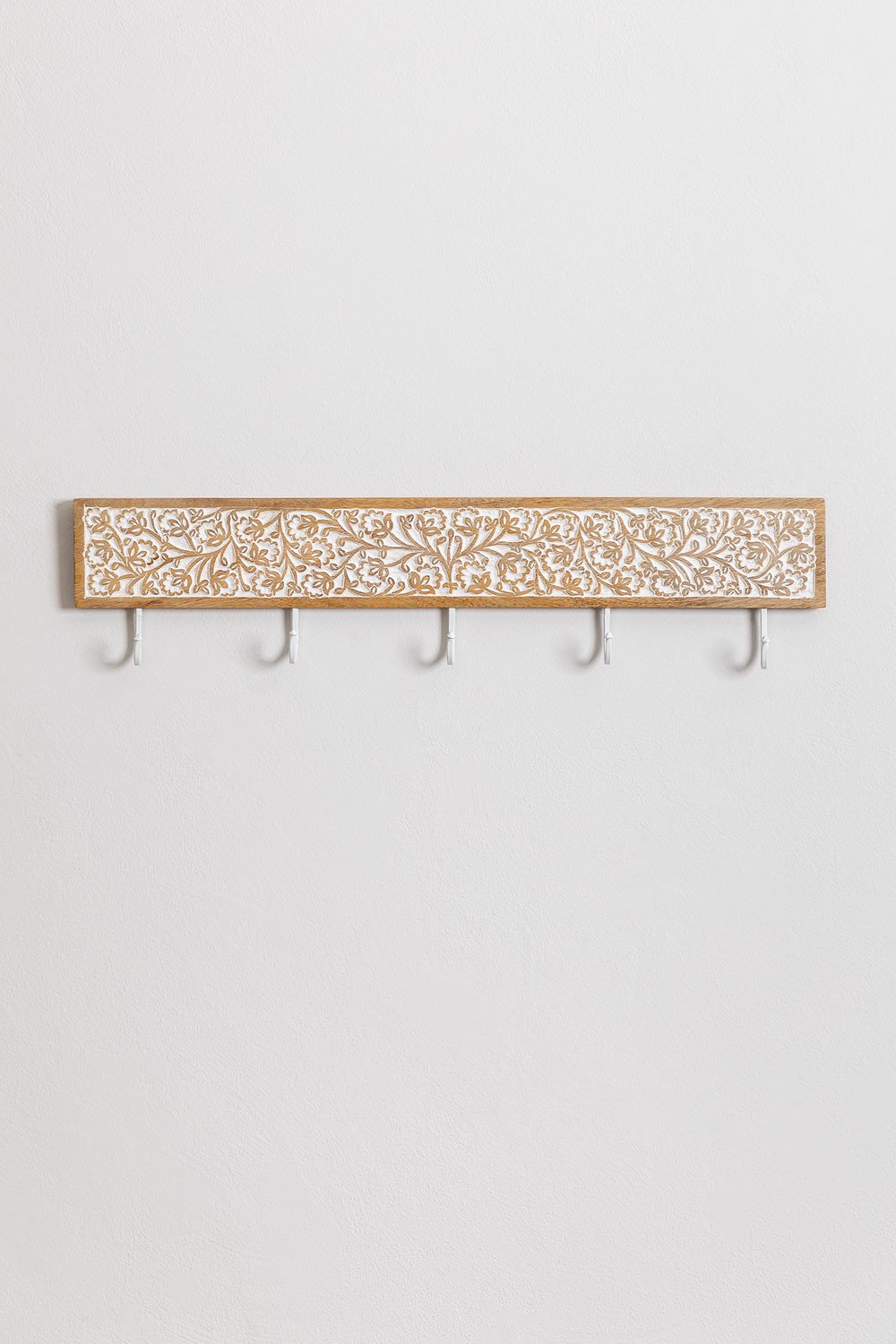 Wieszak ścienny z drewna mango Bouran        , obrazek w galerii 3