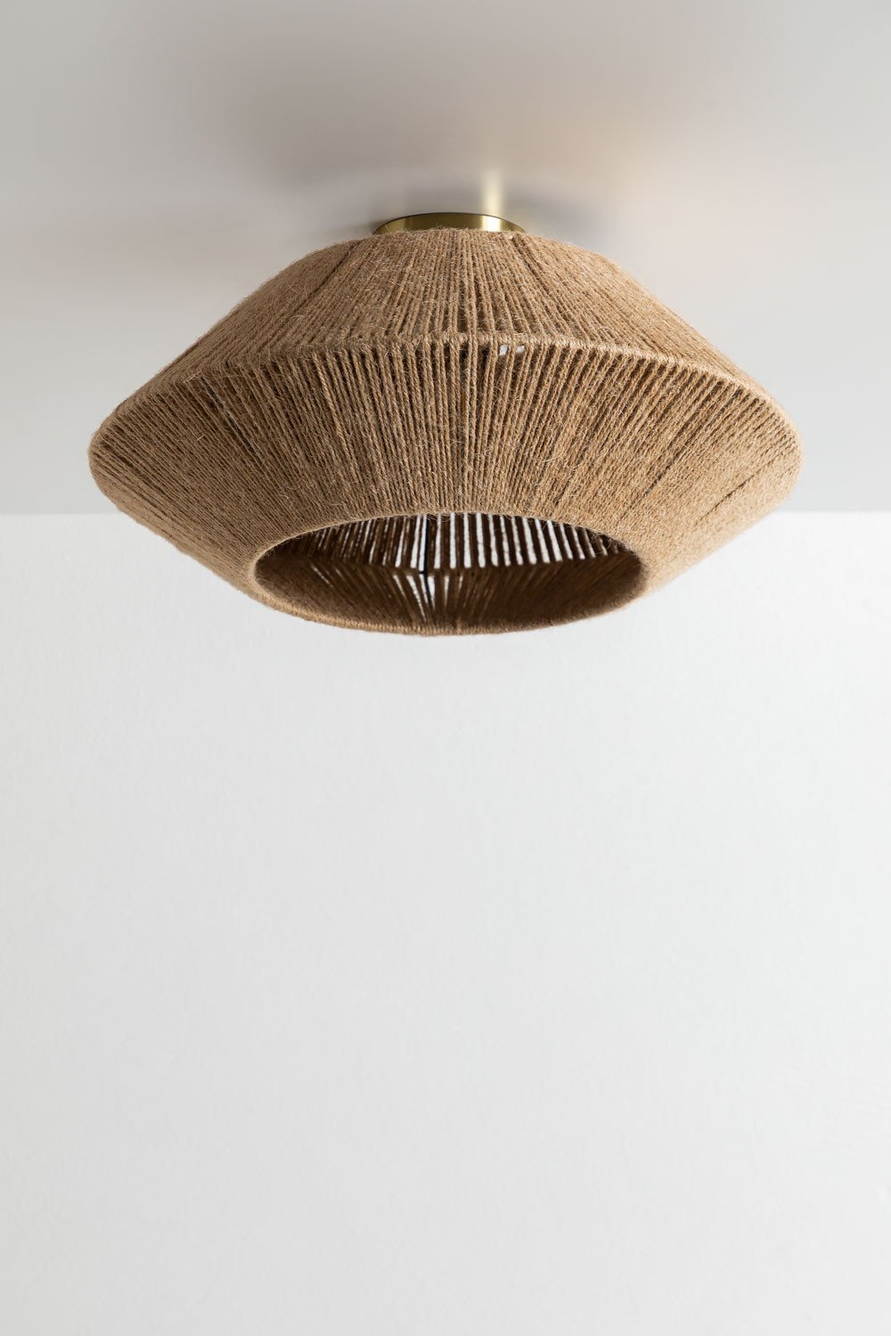Lampa sufitowa z naturalnej liny Rachid , obrazek w galerii 1