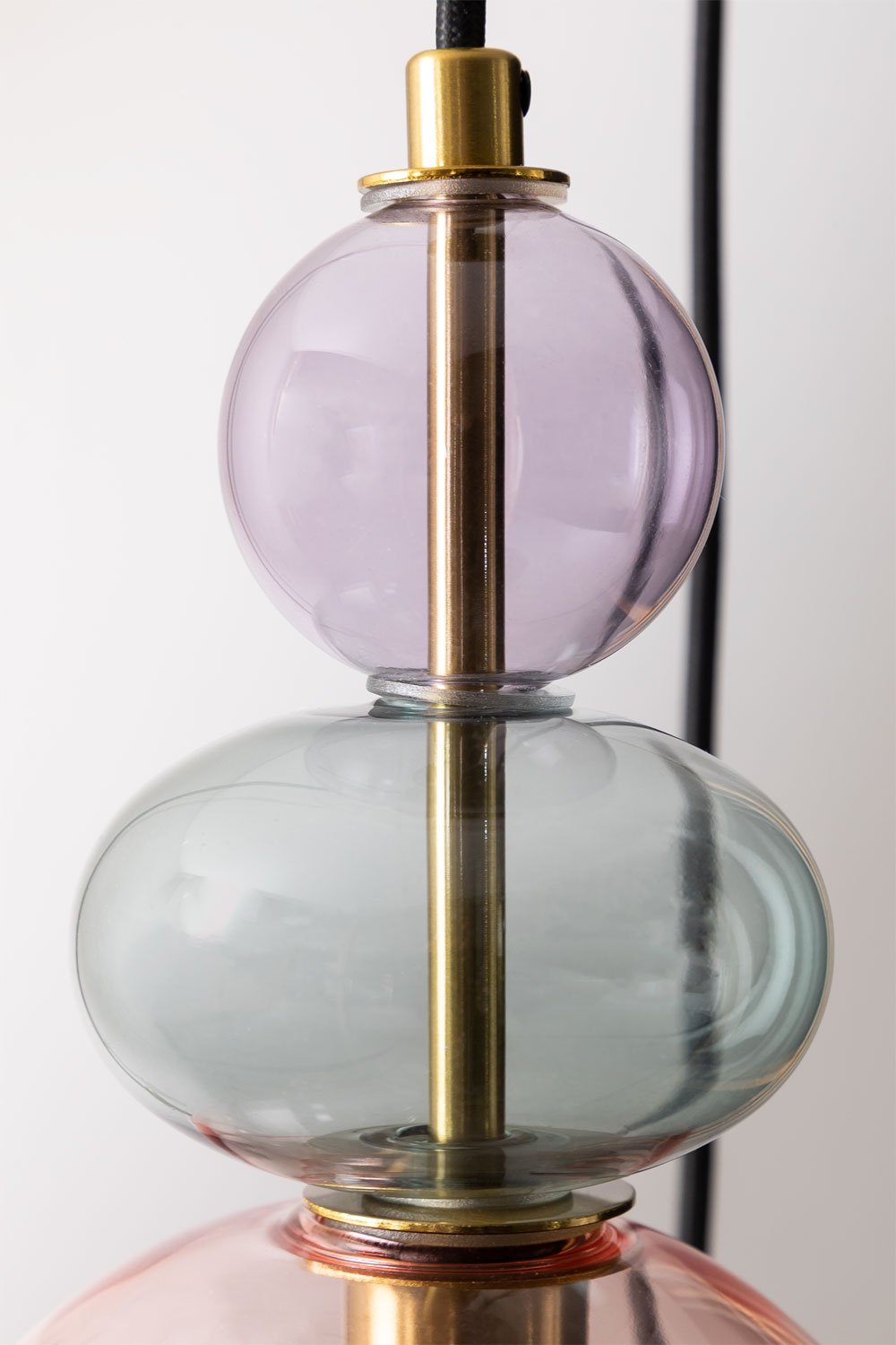 Kryształowa lampa sufitowa z 3 punktami świetlnymi Bezany Colors, obrazek w galerii 2