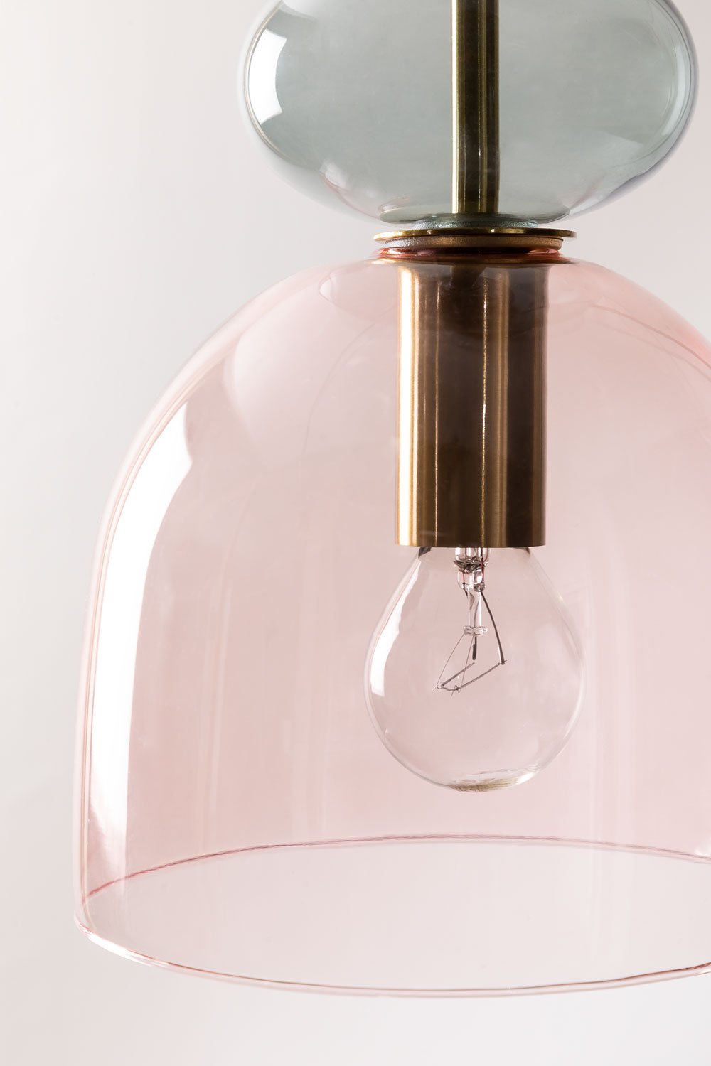 Lampa sufitowa wisząca ze szkła z 3 punktami świetlnymi Bezany Colors, obrazek w galerii 3