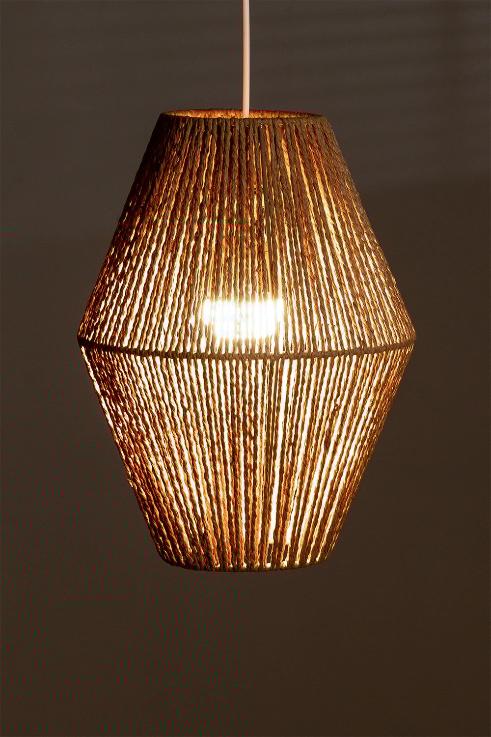 Lampa sufitowa z plecionego papieru Megan, obrazek w galerii 3