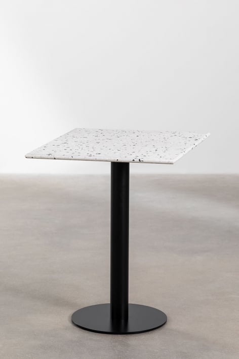 Kwadratowy stolik barowy z lastryko (60x60 cm) Dolce