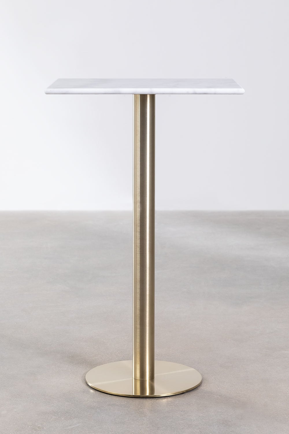 Kwadratowy wysoki stolik barowy 60x60 cm z marmuru Cosmopolitan, obrazek w galerii 2