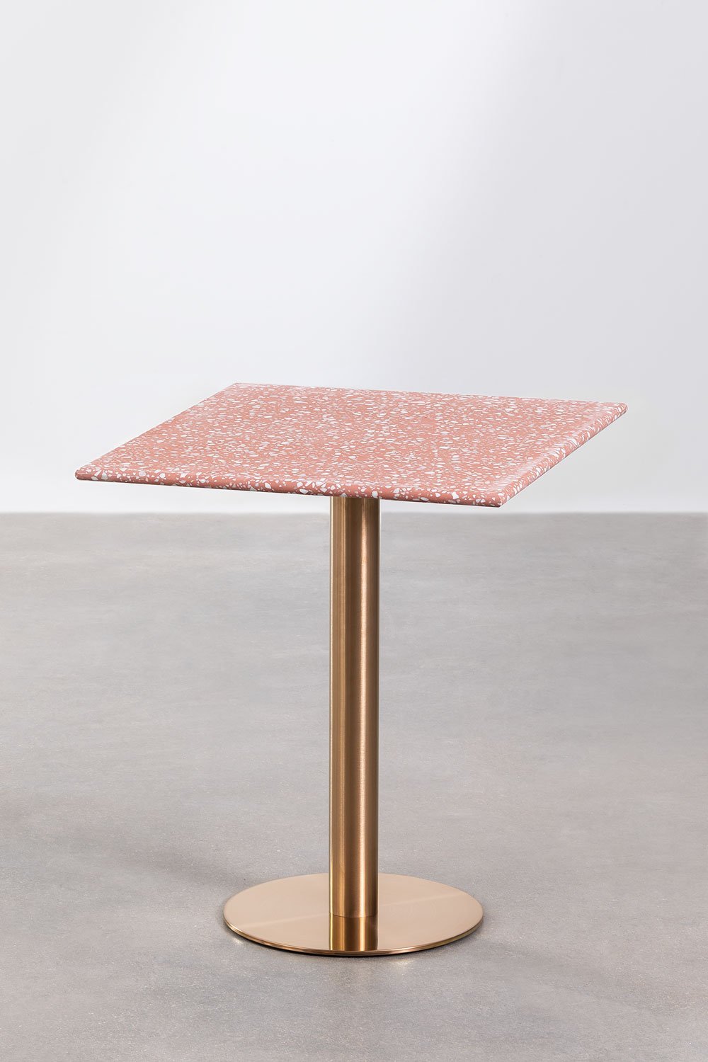 Kwadratowy stół barowy z lastryko (60x60 cm) Malibu, obrazek w galerii 1