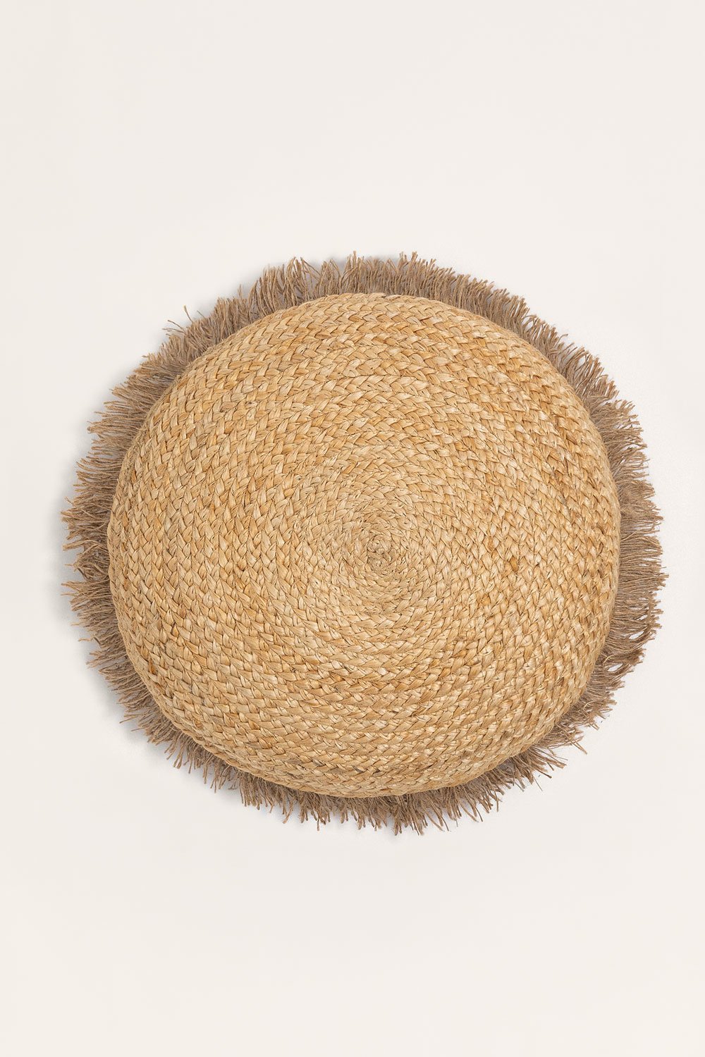 Okrągła poduszka z juty (Ø40 cm) Puava, obrazek w galerii 1