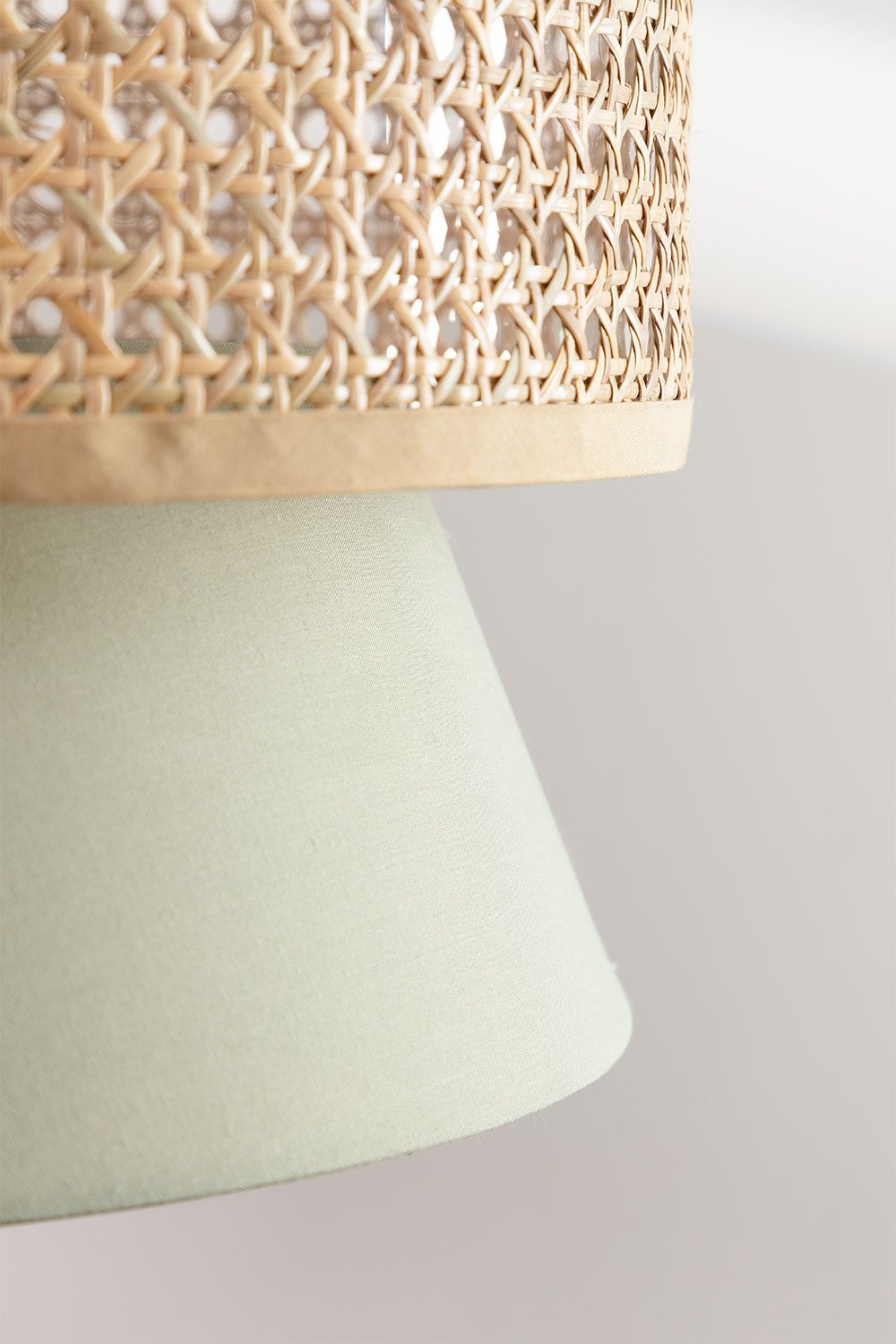 Lampa sufitowa wisząca z rattanu Yereh, obrazek w galerii 4