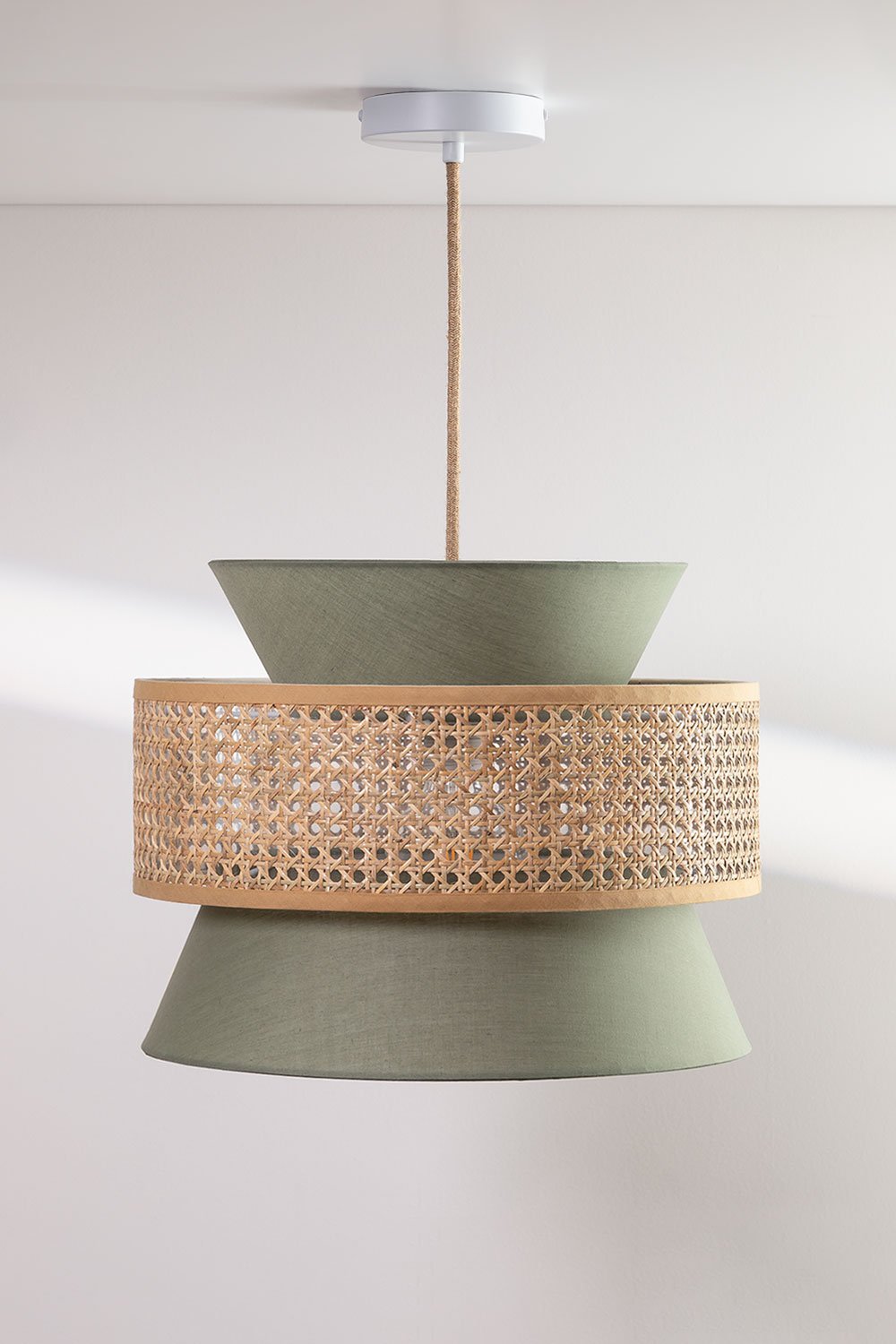 Lampa Sufitowa z Rattanu Yereh, obrazek w galerii 3