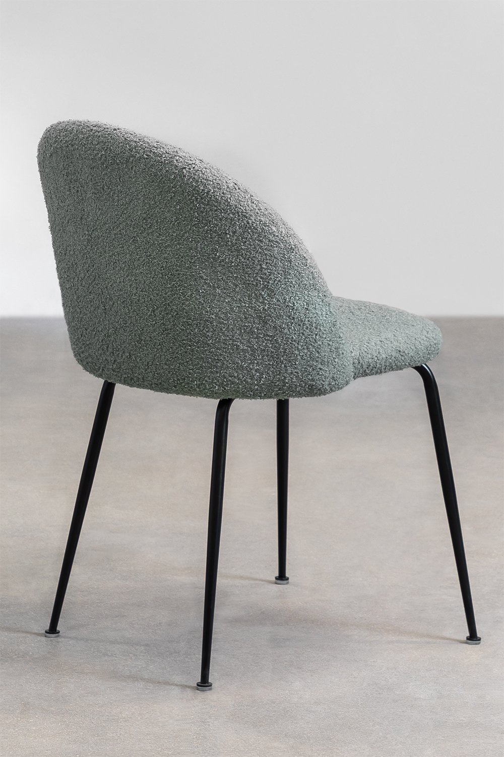 Krzesło do jadalni z tkaniny bouclé Kana Design, obrazek w galerii 5