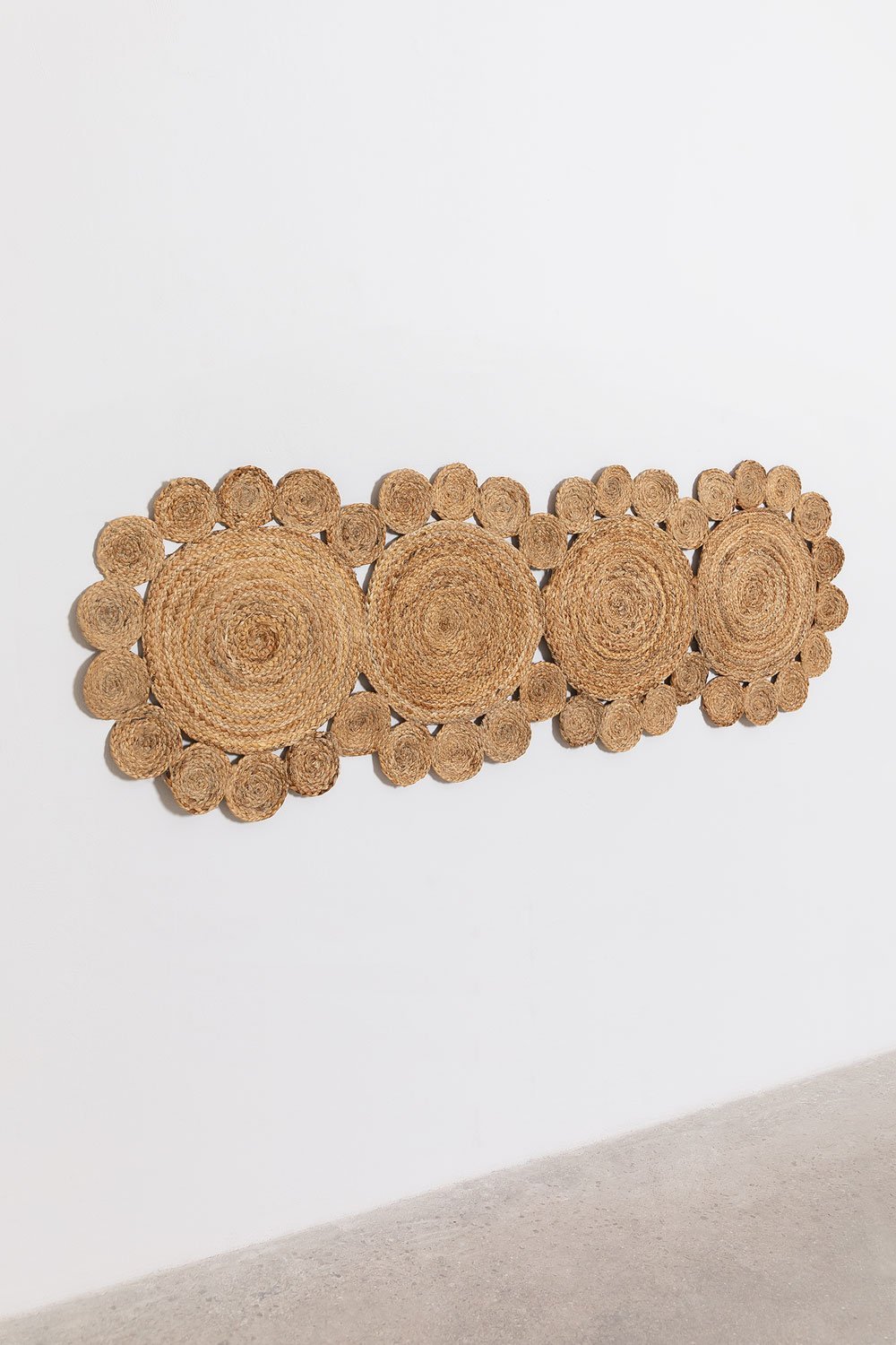 Wezgłowie łóżka 150cm z juty Otilie, obrazek w galerii 3