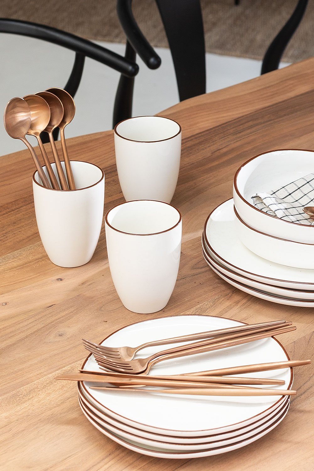 Prostokatny stól do jadalni z drewna akacjowego (180x90 cm) Varena, obrazek w galerii 7