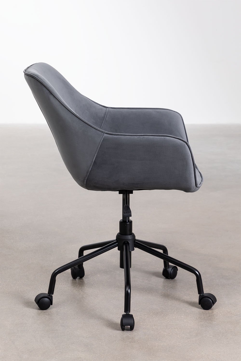 Krzesło biurowe Lucy z aksamitu, obrazek w galerii 3