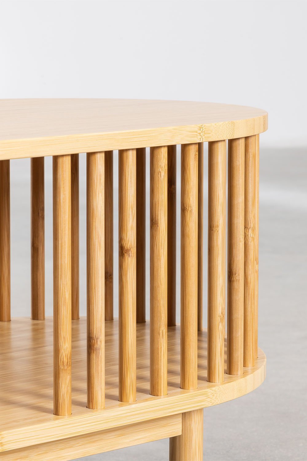 Szafka RTV 150x40 cm z bambusa Connery, obrazek w galerii 4