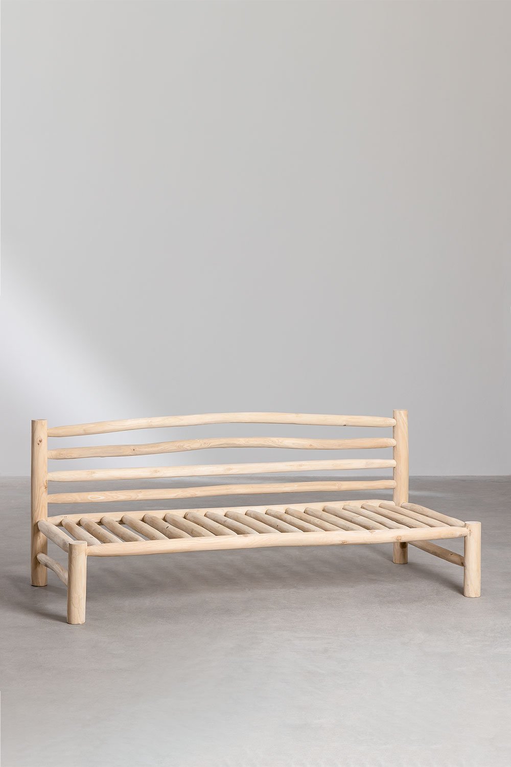 Sofa 3-osobowa z drewna tekowego Nabila , obrazek w galerii 8