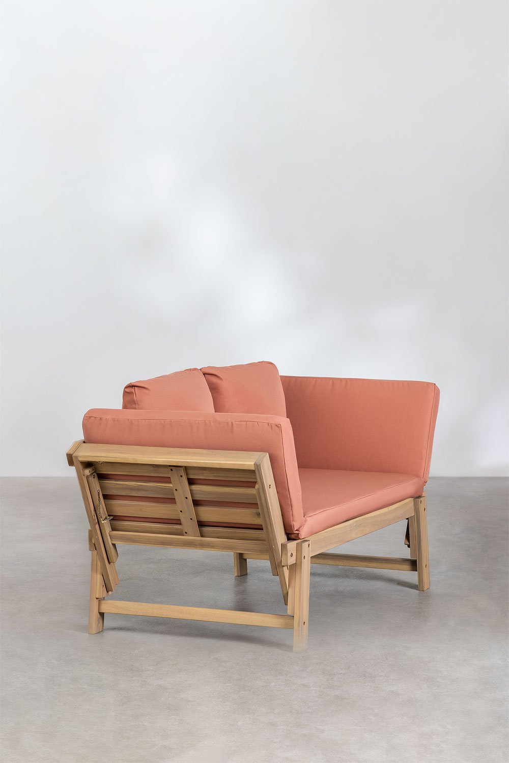 3-osobowa regulowana sofa ogrodowa z drewna akacjowego Guille, obrazek w galerii 5