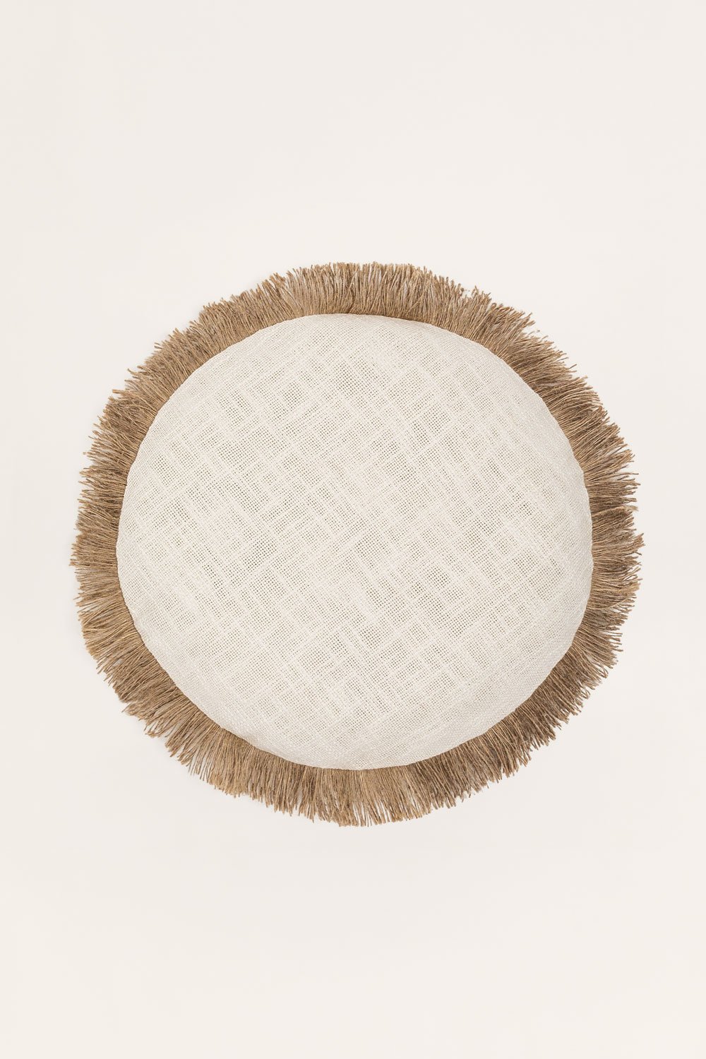 Okrągła poduszka z bawełny (Ø40 cm) Paraiba, obrazek w galerii 1