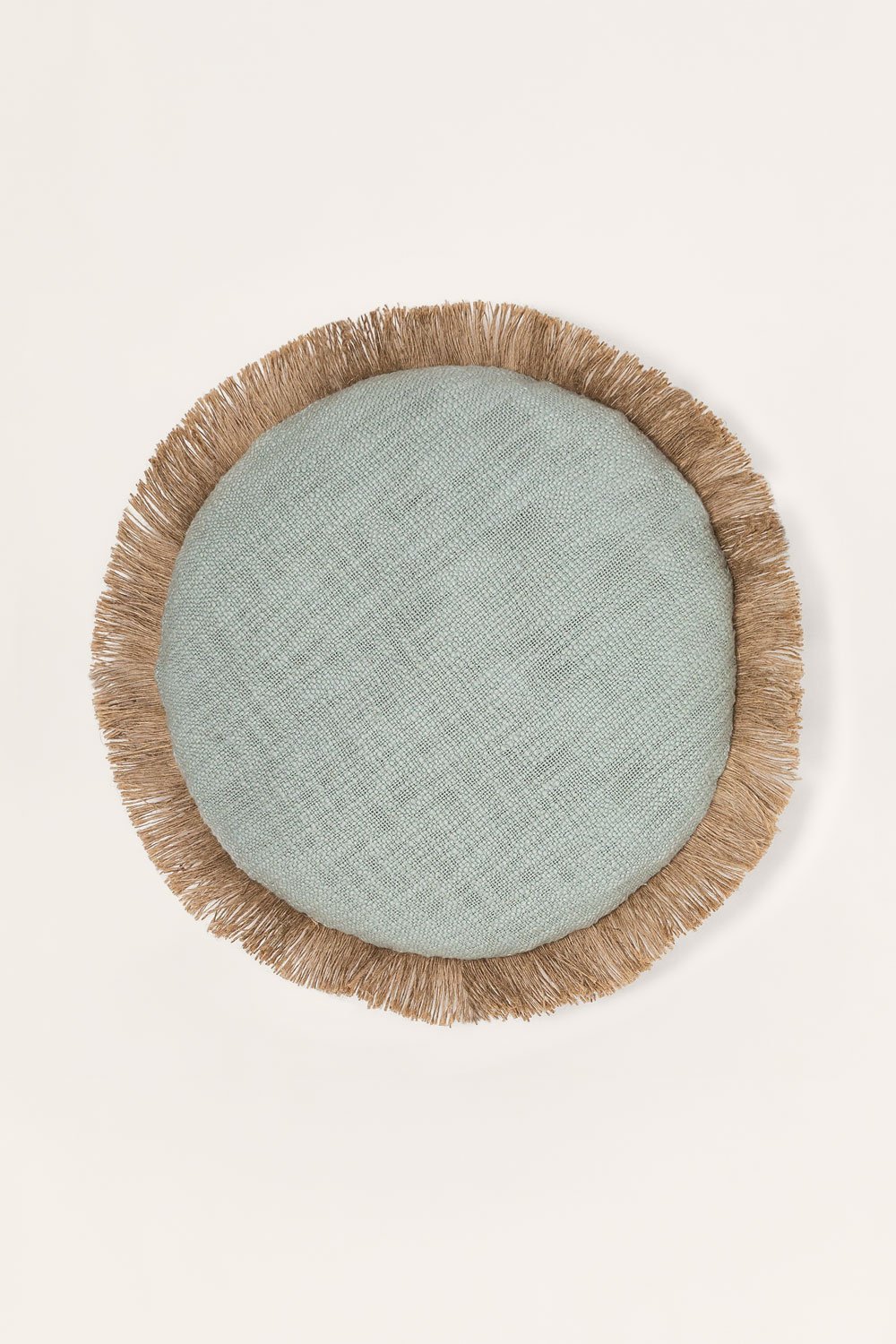 Okrągła poduszka z bawełny (Ø40 cm) Paraiba, obrazek w galerii 1