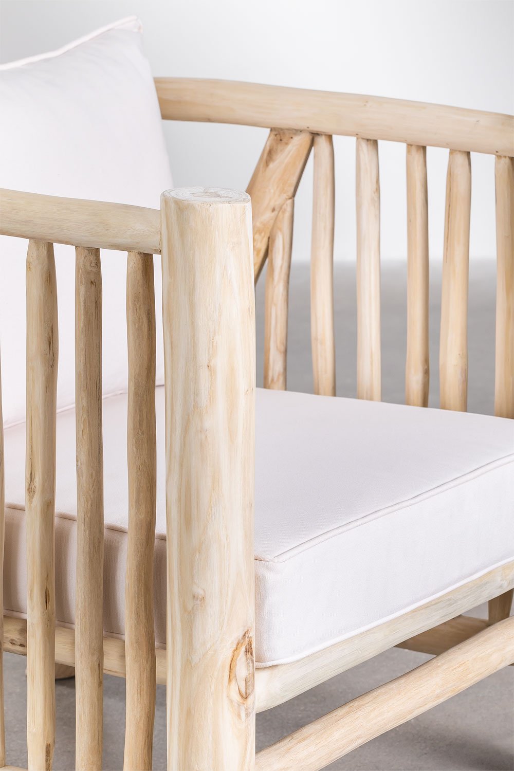 Fotel z drewna tekowego Narel, obrazek w galerii 4