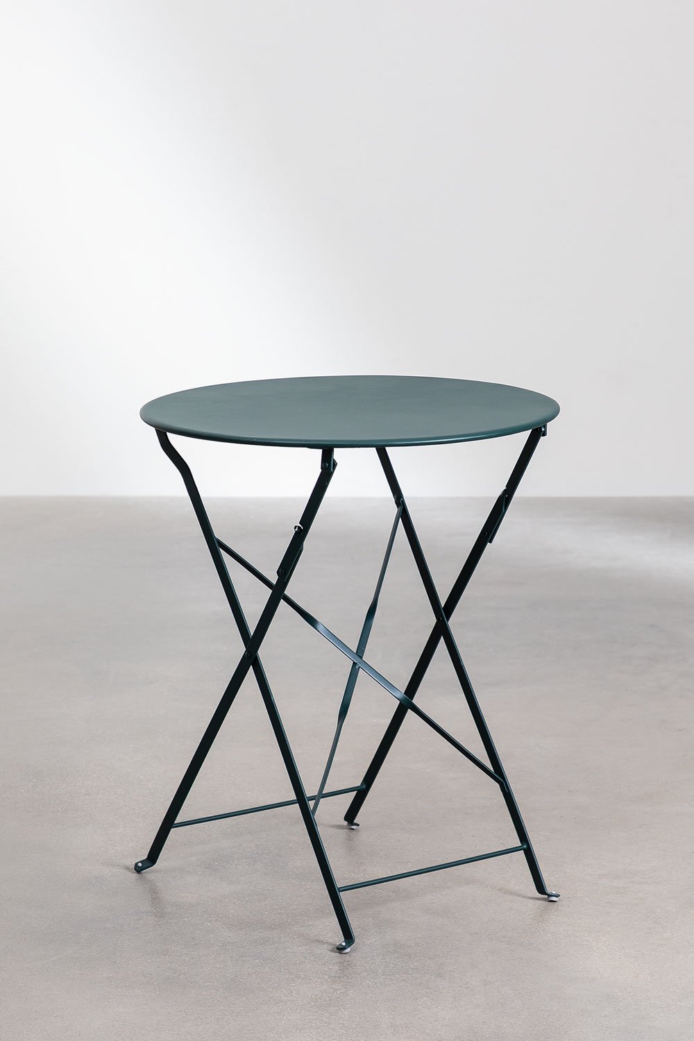 Składany stół ze stali (Ø59,5 cm) Sergey, obrazek w galerii 1