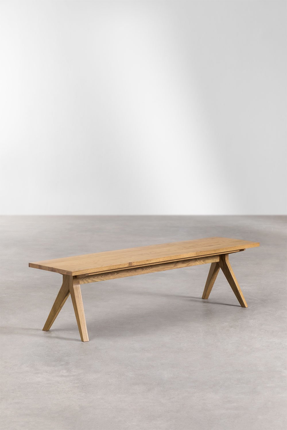 Ławka 160 cm z drewna dębowego Basset, obrazek w galerii 7