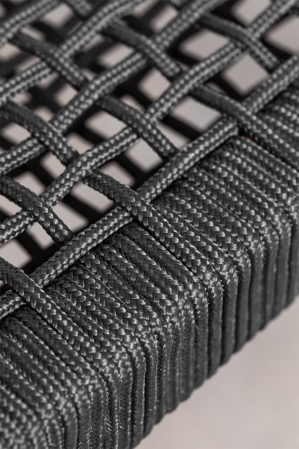 Zestaw 4 krzeseł do jadalni z drewna akacjowego i plecionej liny Mallory , obrazek w galerii 7