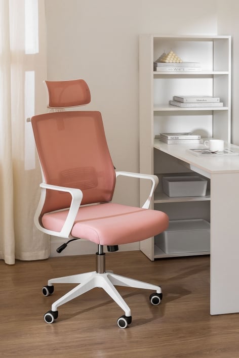 Krzesło biurowe z kółkami i podłokietnikami Teill Colors