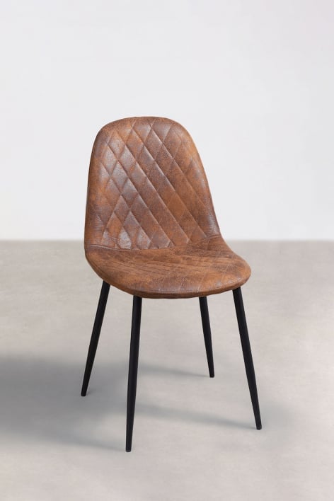 Krzeslo do Jadalni ze Sztucznej Skóry Glamm Diamond