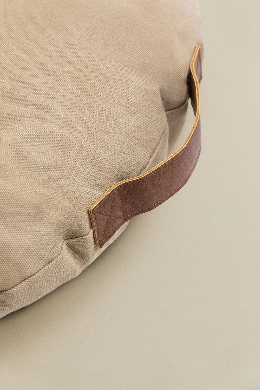 Okrągła poduszka podłogowa z bawełny Suir, obrazek w galerii 4