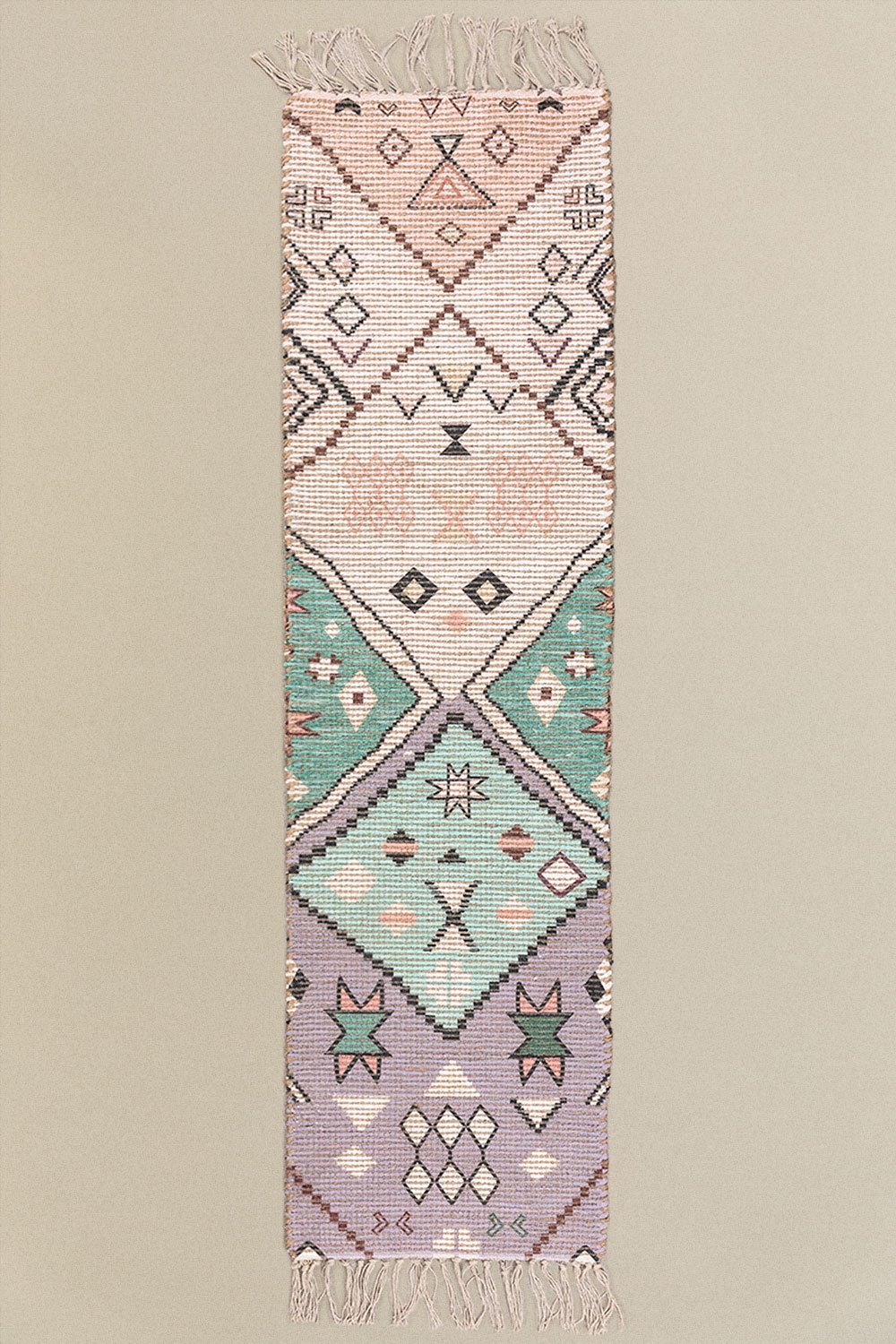 Dywan do przedpokoju z juty i tkaniny (170x42,5 cm) Nuada, obrazek w galerii 1