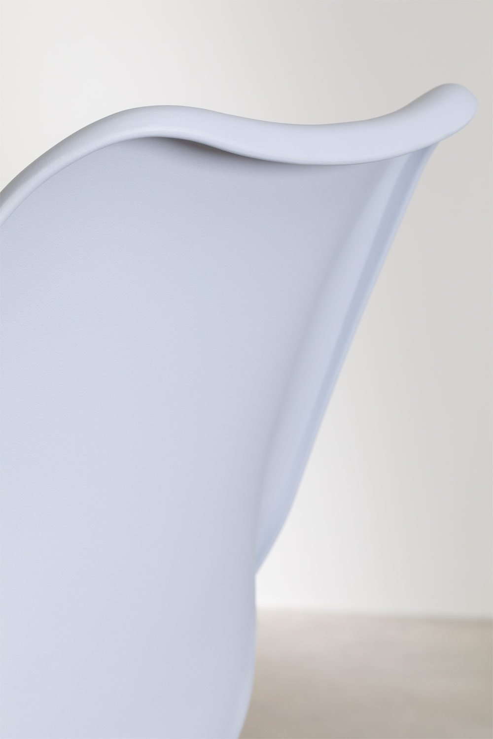 Taboret wysoki 65 cm z poduszką z szarego delfina ekoskóry Nordic, obrazek w galerii 4