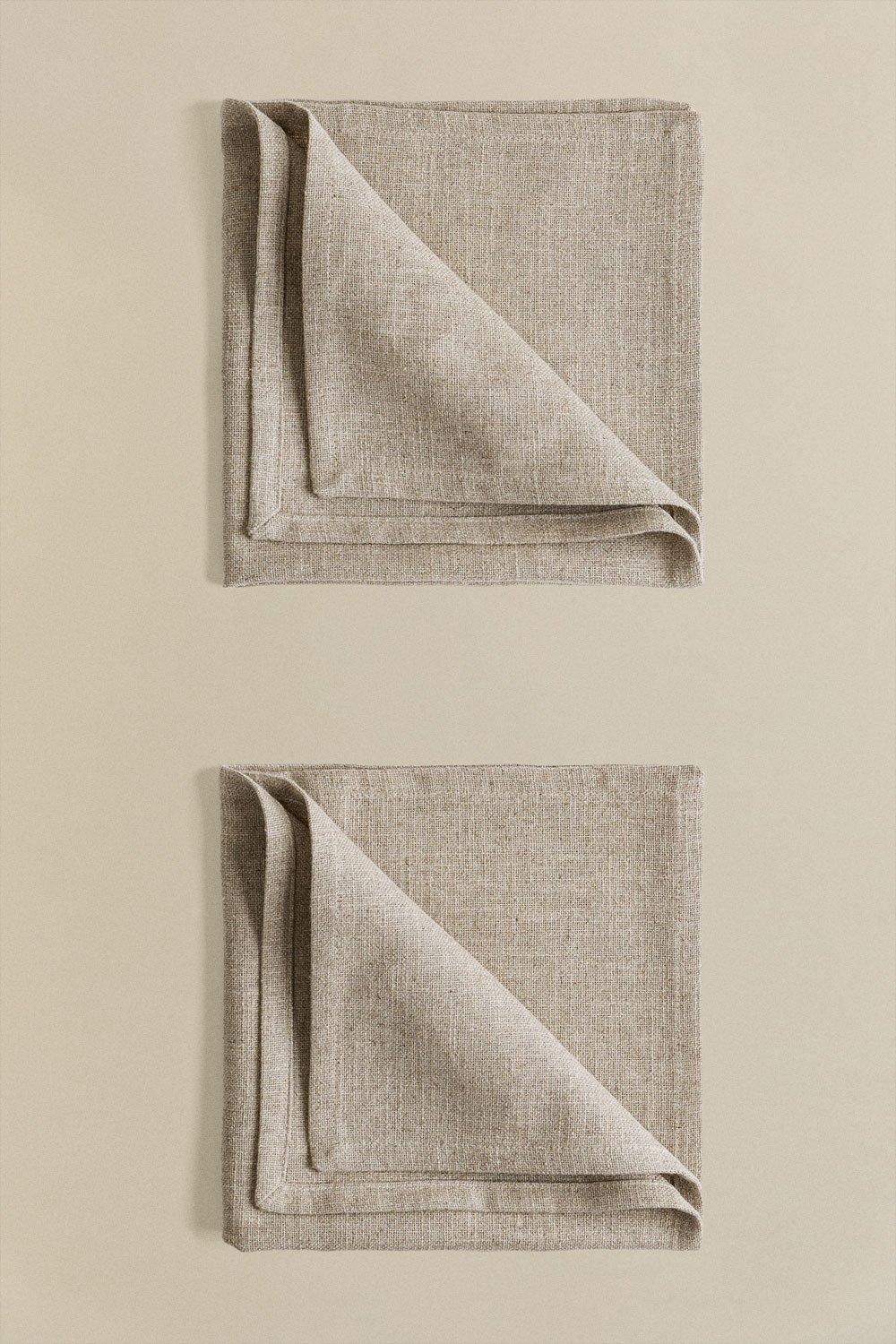 Zestaw 2 lniano-bawełnianych serwetek Ederne, obrazek w galerii 2