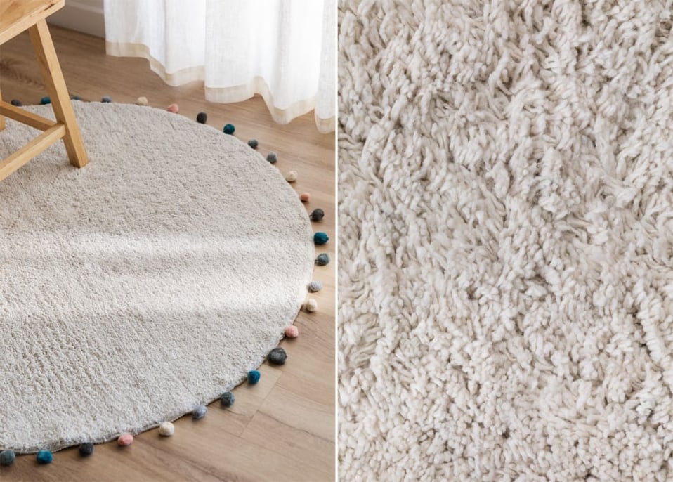 Okrągły bawełniany dywan (Ø126 cm) Cinder Kids