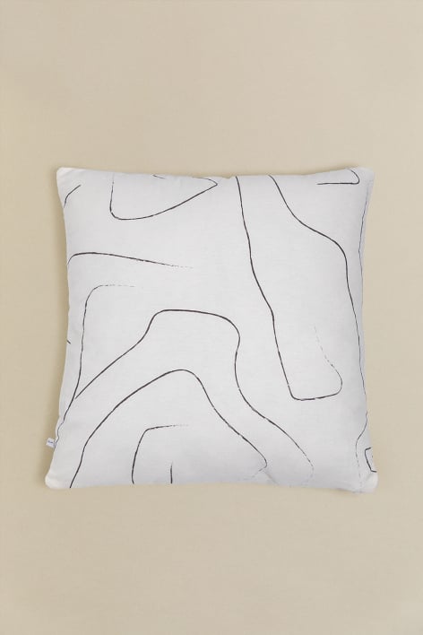 Kwadratowa bawełniana poszewka na poduszkę (60x60cm) Pokou Style 