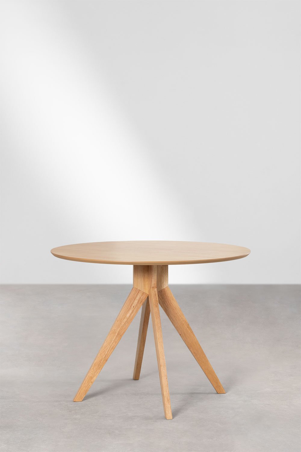 Okrągły drewniany stół do jadalni (ø100 cm) Sekiz   , obrazek w galerii 2