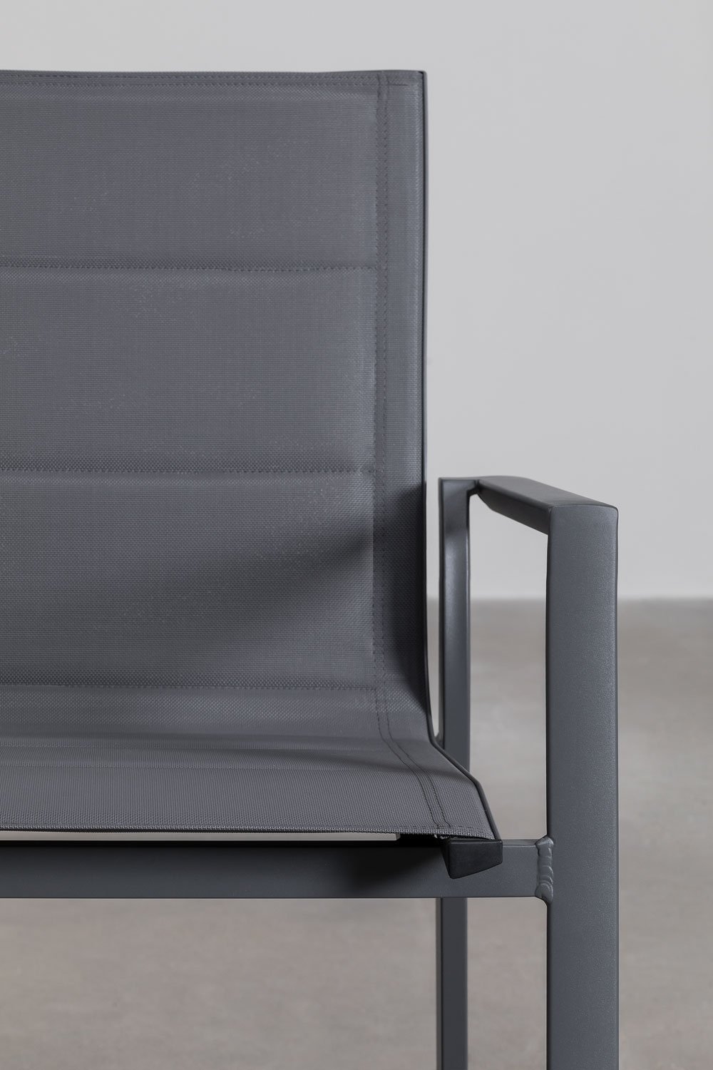 Krzesło ogrodowe składane Karena z aluminiowymi podłokietnikami, obrazek w galerii 6