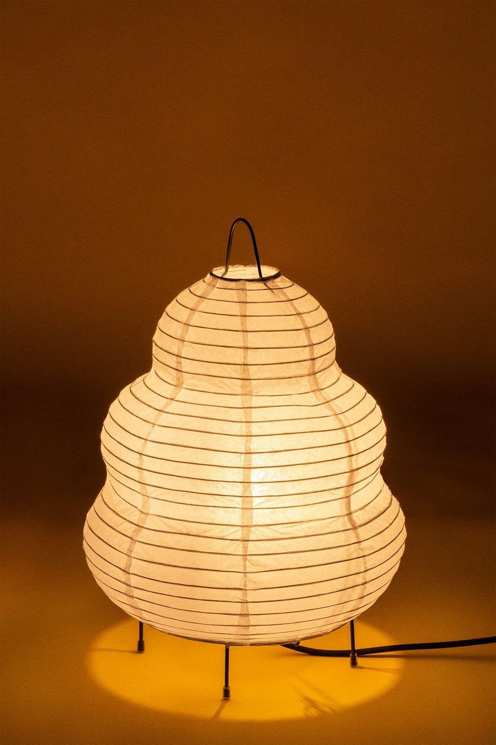Lampa stołowa ↑34 cm z papieru ryżowego Gogian, obrazek w galerii 3