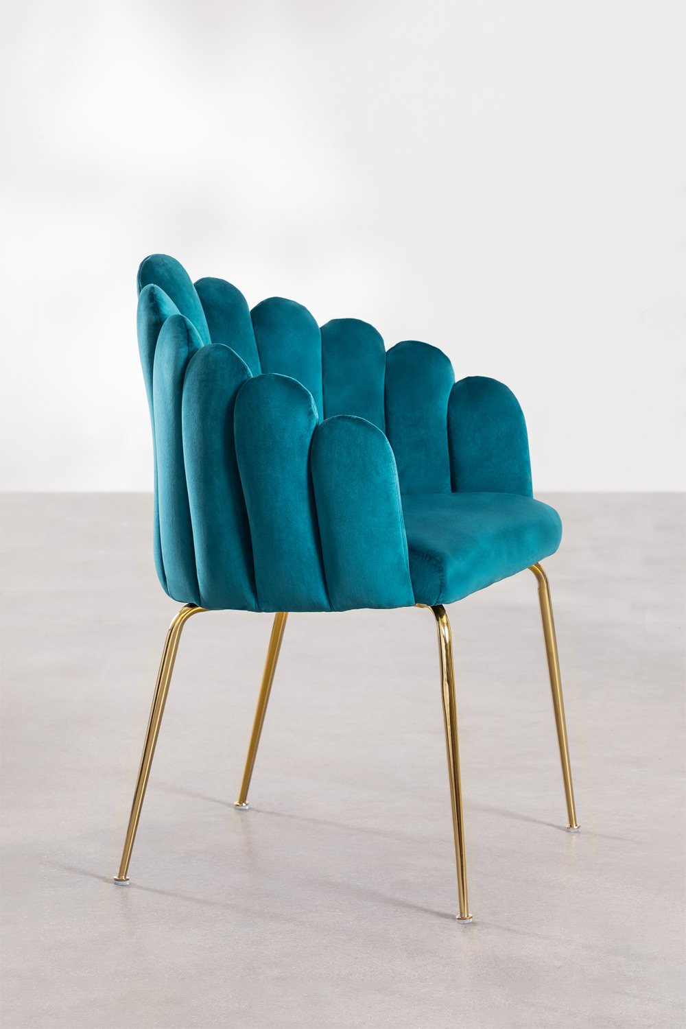 Zestaw 2 krzeseł do jadalni Markina Velvet, obrazek w galerii 2