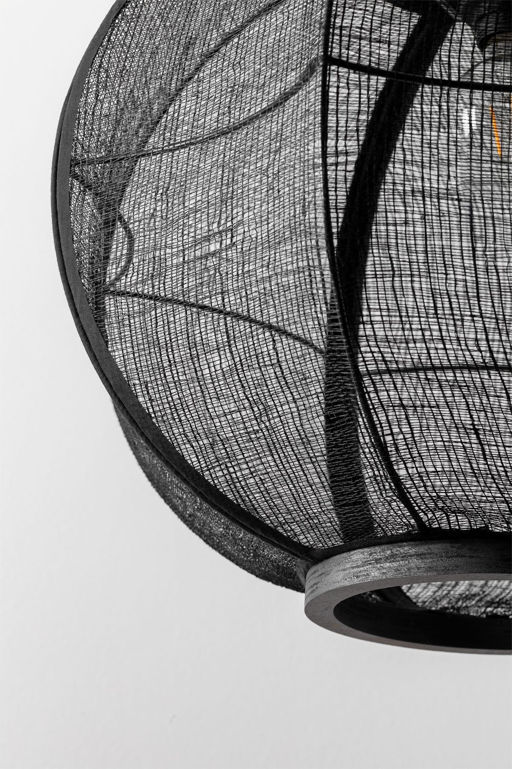 Lampa sufitowa wisząca z lnu Ziyec, obrazek w galerii 4