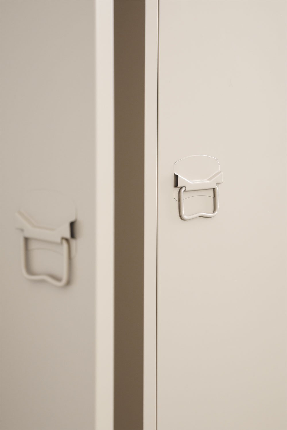 Szafa typu locker 2-drzwiowa 80x180 cm ze stali beż tapioka Pohpli, obrazek w galerii 5