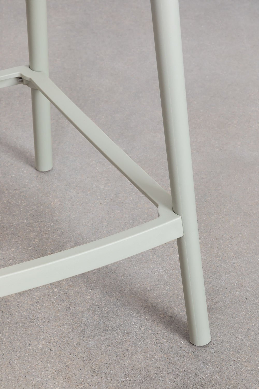 Taboret wysoki ogrodowy 65 cm z polipropylenu zielony khaki Ores, obrazek w galerii 7